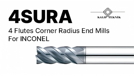 Köşe Radüs Inconel Karbür Freze (4SURA Serisi)